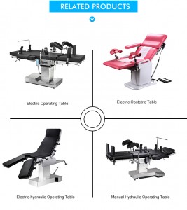 Hospital Manual Operation Table with Big Castors