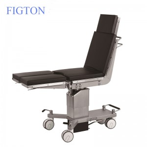 New Design 4 Big Wheels Germany Imported Manual Hydraulic Medical Operating Bed