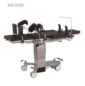 Popular Design for Ceiling Operating Light - New Design Four Big Wheels Manual Hydraulic Operating Bed – Figton