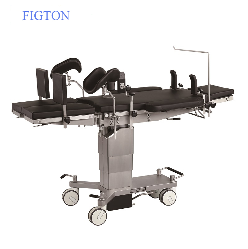 Manufactur standard 3d Endoscopy Camera System - New Design Four Big Wheels Manual Hydraulic Operating Bed – Figton