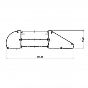 medical bed head panel for gas terminal