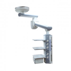 Operating Room Equipment / Mechanical Horizontal Pillar Single Arm Surgical Pendant / Medical Ceiling Pendant