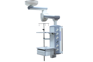 Medical dry and wet separated movable ceiling bridge in ICU room