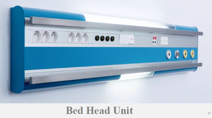 Factory Cheap Hot Operation Table - Hospital bed head and foot board with customizable lamp and power socket – Figton detail pictures